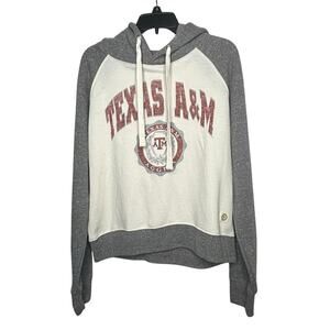 Three Square Texas A&M Aggie Pullover Soft Cozy Fleece Thumb Hole Hoodie Large